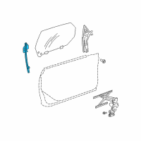 OEM 2006 Chrysler PT Cruiser Rail-Door Glass Diagram - 5067402AD