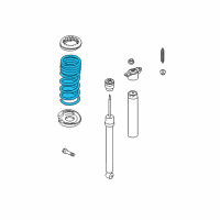 OEM 2015 Lincoln MKC Coil Spring Diagram - EJ7Z-5560-D