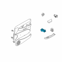 OEM 2001 Nissan Pathfinder Switch Assy-Power Window, Main Diagram - 25401-4W300