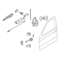 OEM 2001 BMW M3 Left Operating Rod Diagram - 51-21-8-254-087