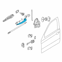 OEM 2004 BMW M3 Handle Bracket, Left Chromium-Plated Diagram - 51-21-7-002-269