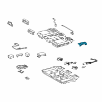 OEM Toyota Highlander Bracket Diagram - 74417-48010