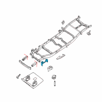 OEM Nissan Titan Bracket-Cab Mounting, 2ND Diagram - 50224-7S030