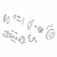 OEM 2018 Nissan NV200 Sensor Assy-Antiskid, Front RH Diagram - 47910-3LM0A