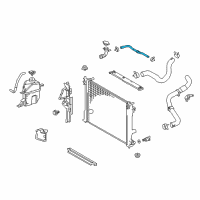 OEM 2021 Toyota Camry Upper Hose Diagram - 16572-F0010