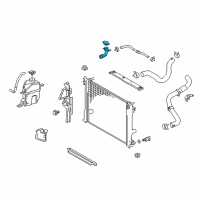 OEM Toyota Camry Filler Tube Diagram - 16897-F0011