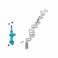 OEM 2004 Infiniti FX35 Strut Kit-Front Suspension, LH Diagram - 54303-CG725