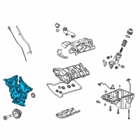 OEM Chevrolet Colorado Front Cover Diagram - 12704639