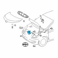 OEM 2009 Scion xD Lock Assembly Diagram - 53510-52430