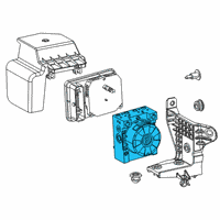 OEM 2019 Jeep Compass Anti-Lock Brake Control Unit Diagram - 68357599AA