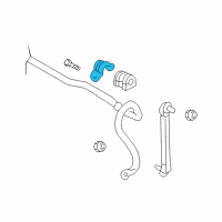 OEM Pontiac G3 Stabilizer Bar Bracket Diagram - 96535093