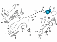 OEM 2014 BMW i8 Cover Pot Diagram - 51-17-7-316-835