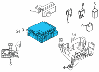 OEM 2021 Ford F-150 PANEL ASY - FUSE JUNCTION Diagram - ML3Z-14A068-M