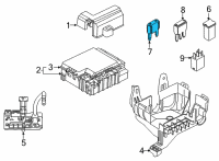 OEM 2021 Ford F-150 Maxi Fuse Diagram - DG9Z-14526-K