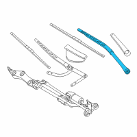 OEM BMW 550i WIPER ARM LEFT Diagram - 61-61-9-449-959