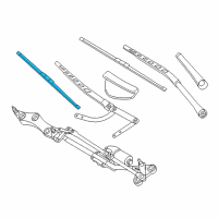 OEM BMW 650i Right Wiper Blade Diagram - 61-61-7-177-376