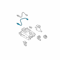 OEM 2015 Nissan Juke Air Fuel Ratio Sensor Diagram - 22693-1KC0A