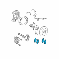 OEM 2007 Scion tC Rear Pads Diagram - 04466-32040