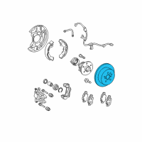 OEM 2008 Toyota Matrix Rotor Diagram - 42431-47030