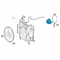 OEM 2015 Scion iQ Fan Motor Diagram - 16363-40010