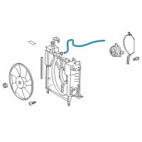 OEM 2012 Scion iQ Reservoir Hose Diagram - 16472-40020