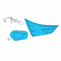 OEM Scion iM Back Up Lamp Assembly Diagram - 81581-12230