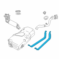 OEM 2004 Chrysler PT Cruiser Strap-Fuel Tank Diagram - 5278185AB