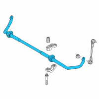 OEM 2021 BMW 530i Stabilizer Front With Rubber Mounting Diagram - 31-30-6-873-462