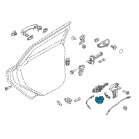 OEM Ford C-Max Lock Actuator Diagram - CP9Z-5426412-A