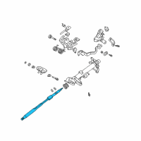 OEM 2002 Toyota Prius Upper Shaft Diagram - 45210-47011