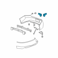 OEM 2008 Honda Accord Back Up Sensors (Alabaster Silver Metallic-Exterior) Diagram - 08V67-TA0-130K