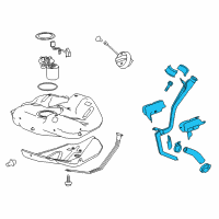 OEM Buick Filler Pipe Diagram - 22944784