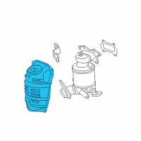 OEM Honda Fit Cover, Converter Diagram - 18120-RP3-A00