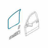 OEM 2012 Ford F-150 Weatherstrip On Body Diagram - BL3Z-1520709-B