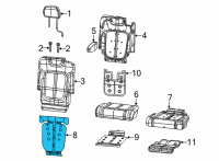 OEM Jeep Grand Cherokee L Element-Heated Seat Diagram - 68459035AB