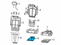 OEM 2021 Jeep Grand Cherokee L Element-Heated Seat Diagram - 68459036AB