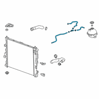 OEM 2020 Cadillac XT5 Vent Hose Diagram - 84982181