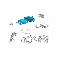 OEM Acura TL Control Unit Assembly, Navigation Diagram - 39500-S0K-A01