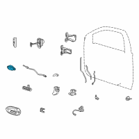 OEM 2005 Ford Taurus Handle, Inside Diagram - 3F1Z-5421818-AA