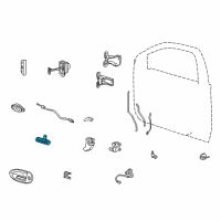 OEM 2001 Ford Expedition Keyless Lock Pad Diagram - 5F1Z-14A626-AA