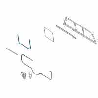 OEM 2007 Lincoln Mark LT Back Glass Diagram - 4L3Z-15420A26-AA