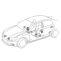 OEM 2020 Lexus RC350 Sensor, Side Air Bag Diagram - 89831-12040