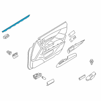 OEM Infiniti Q70L Seal Assy-Front Door Inside RH Diagram - 80834-1MA0A