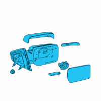 OEM 2010 Ford F-150 Mirror Outside Diagram - 9L3Z-17683-DBPTM