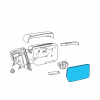 OEM Lincoln Mark LT Mirror Glass Diagram - 7L3Z-17K707-L