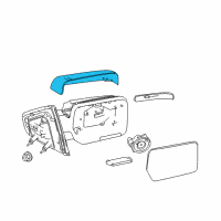 OEM 2010 Ford F-150 Mirror Cover Diagram - 9L3Z-17D742-CA