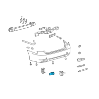 OEM 2007 Lexus LS460 Sensor, Ultrasonic, NO.1 Diagram - 89341-50060-E0