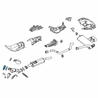 OEM 2018 Lincoln MKZ Manifold With Converter Clamp Diagram - CV6Z-5A231-C