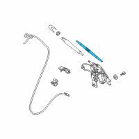 OEM Kia Rear Windshield Wiper Blade Assembly Diagram - 98850G5000