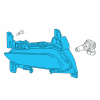 OEM 2020 Buick Encore Fog Lamp Assembly Diagram - 42503052